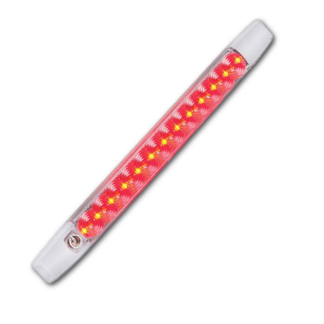 12" Surface Mount Red / White LED Fixture w/ Touch Switch | 12-surface-mount-red-white-led-fixture-w-touch-switch | MarineBeam | Lighting