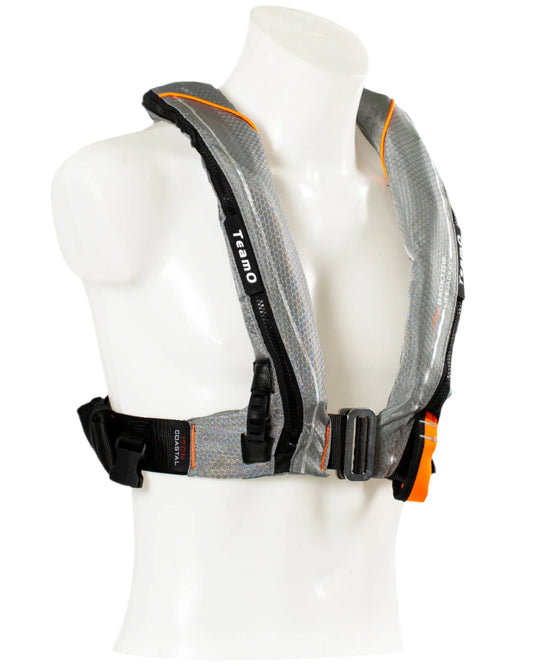 TeamO Marine 170N Backtow™ Coastal Inflatable PFD - Grey