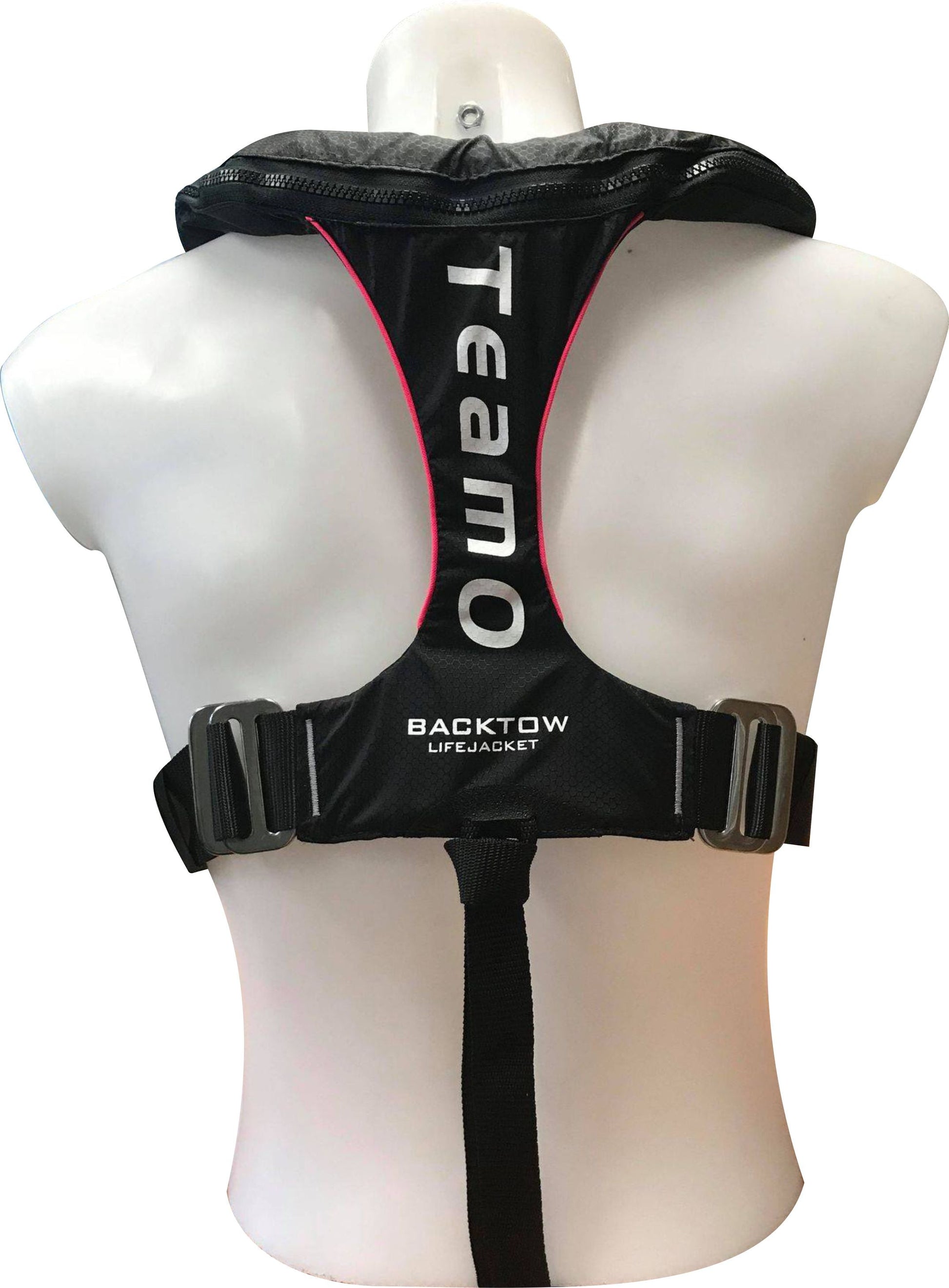 TeamO Marine | 170n Backtow™ Coastal Inflatable PFD | Black/Pink | teamo-marine-170n-backtow-coastal-inflatable-pfd-black-pink | Cruising Solutions