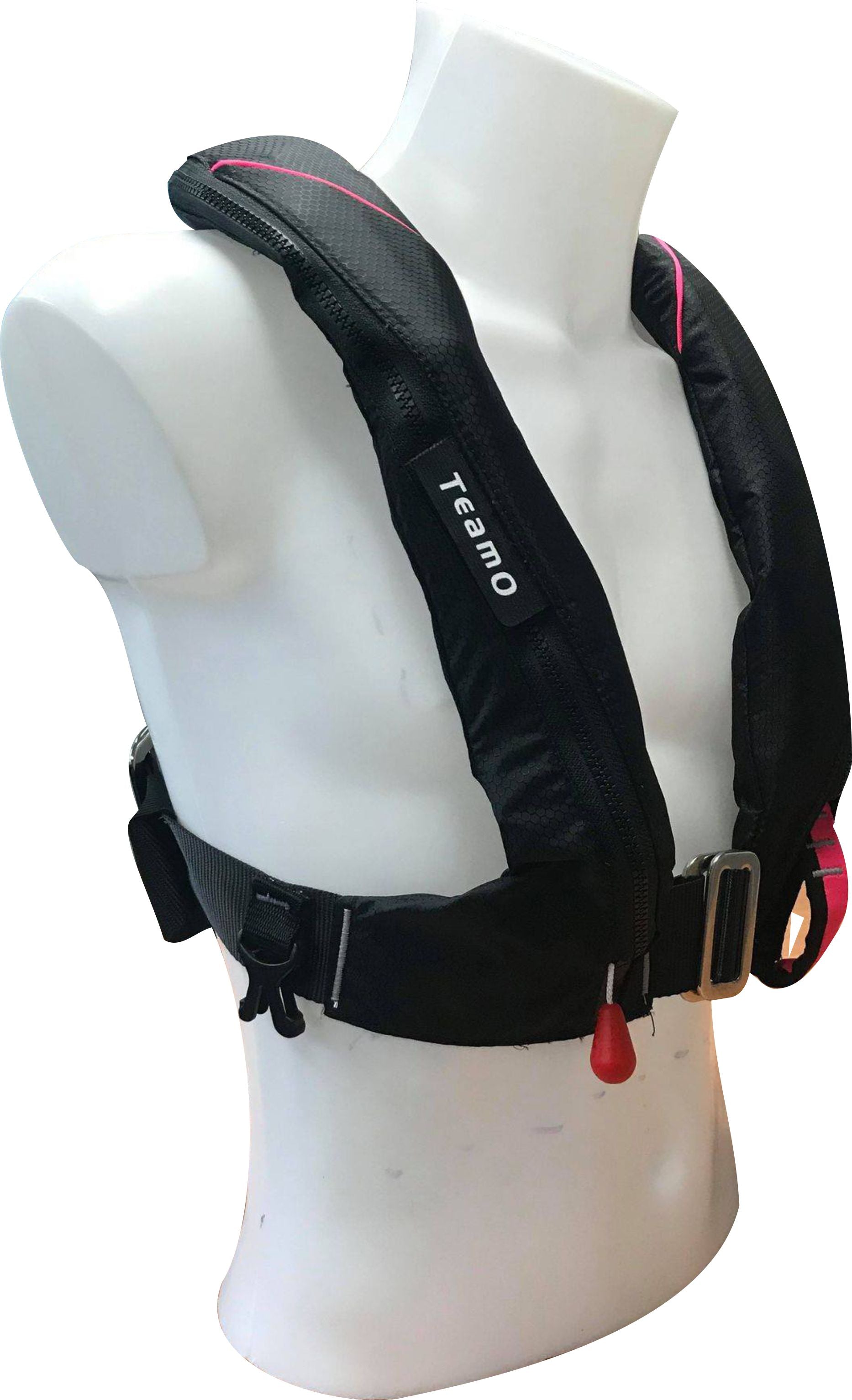 TeamO Marine | 170n Backtow™ Coastal Inflatable PFD | Black/Pink | teamo-marine-170n-backtow-coastal-inflatable-pfd-black-pink | Cruising Solutions