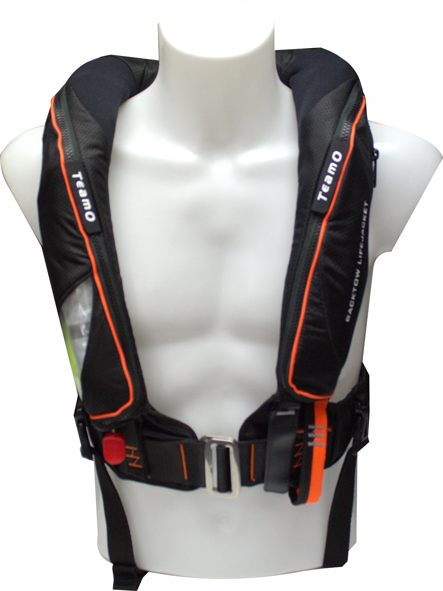 TeamO Marine | 170N Backtow™ Offshore Inflatable PFD | Grey and Orange | Hammar Firing Head | teamo-marine-170n-backtow-offshore-inflatable-pfd-grey-and-orange-hammar-firing-head | Bainbridge | Inflatable PFD