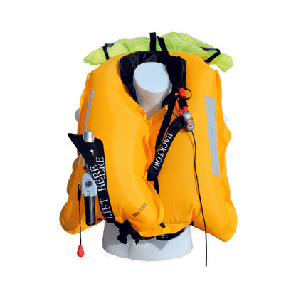 Image of a PFD that has been inflated 170N by TeamO Marine