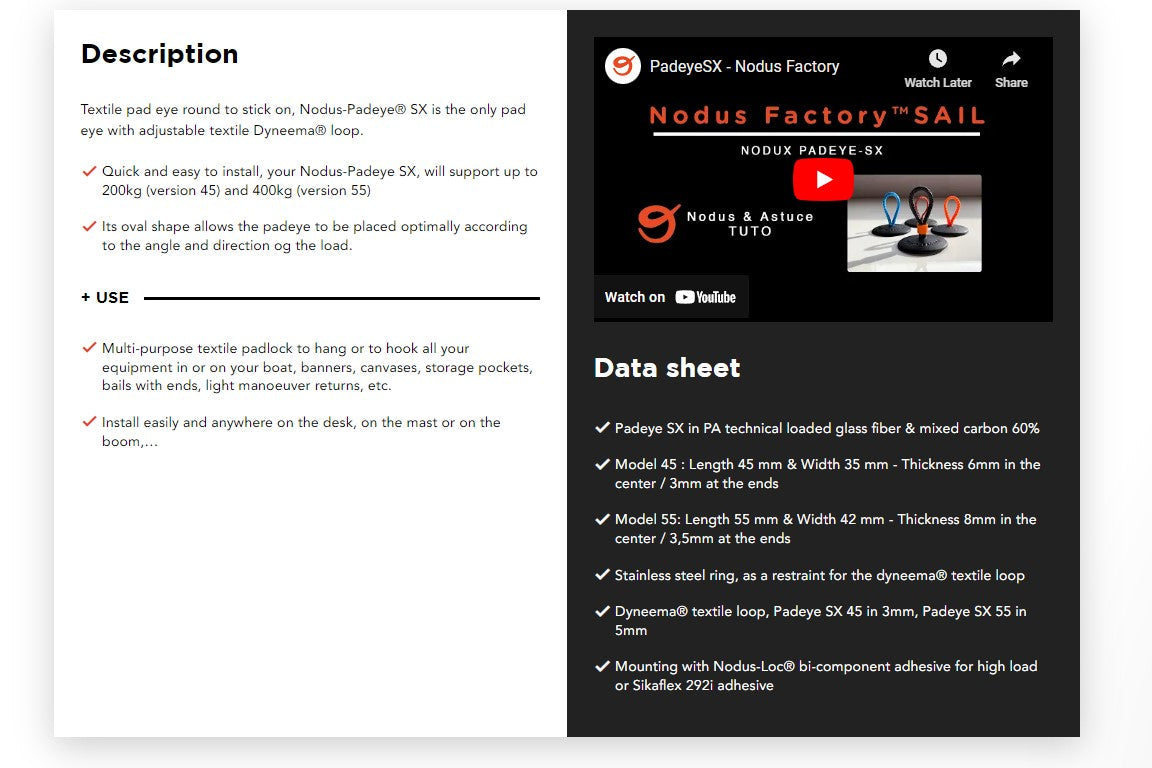 Pad-SX® SX 45- Padeye to stick adjustable - Nodus Factory | pad-sx-sx-45-padeye-to-stick-adjustable-nodus-factory | Nodus Factory | Multi-Purpose Textile Padlock SX45