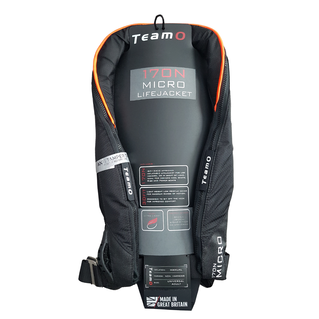 170N Micro Inflatable PFD | BackTow NOT Included | 170n-micro-inflatable-pfd-backtow-not-included | TeamO Marine | Inflatable PFD