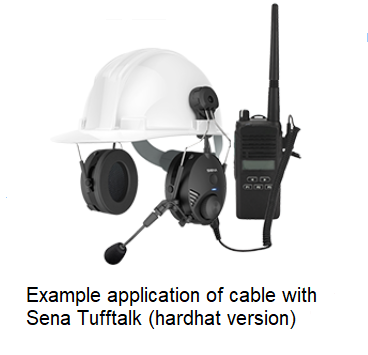 Sena TuffTalk 2-Way Radio Cable for Motorola Commercial Radios w/ Multipin Connector | sena-tufftalk-2-way-radio-cable-for-motorola-commercial-radios-w-multipin-connector | Cruising Solutions | communication