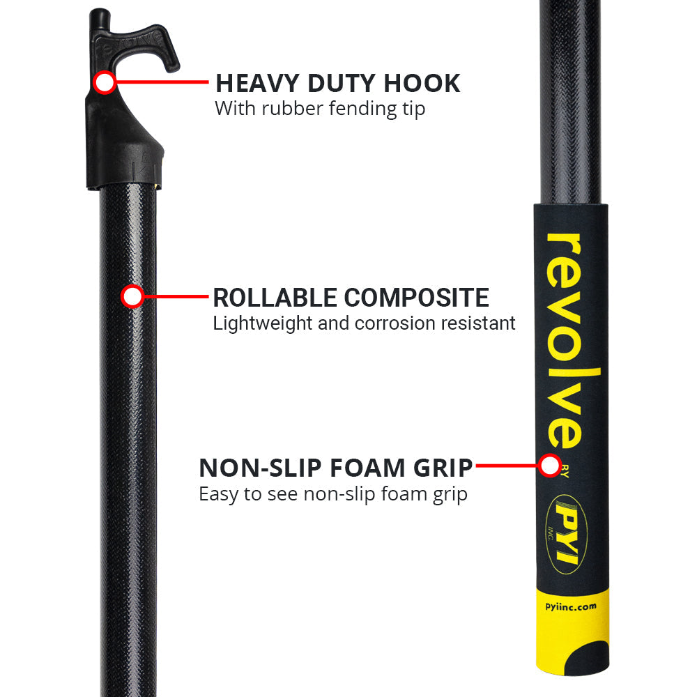 Revolve Boat Hook - Rollable Composite Boat Hook | revolve-boat-hook-rollable-composite-boat-hook | PYI