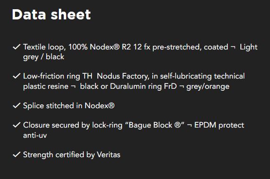 Loop and Ring « Textile Strop with Ring » (Static Open Ring) - Nodus Factory | loop-and-ring-textile-strop-with-ring-static-open-ring-nodus-factory | Nodus Factory